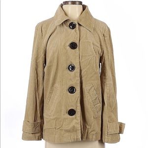 Relativity Tan Corduroy Trench Inspired Coat